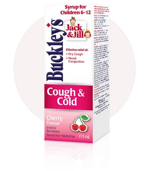 Jack And Jill Cough And Cold Cherry Flavour Buckleys