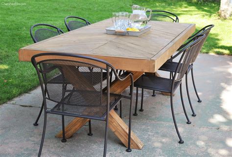 Diy Outdoor Table Free Plans Cherished Bliss