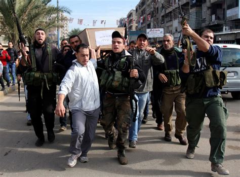Sunni Muslim And Alawite Militias Clash In Lebanon The New York Times
