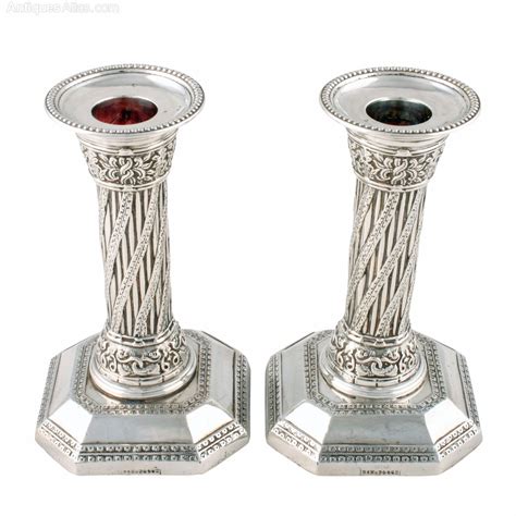 Antiques Atlas Pair Of Victorian Silver Candlesticks