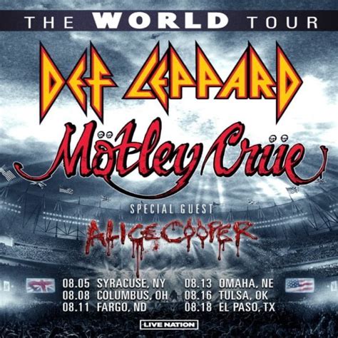 Def Leppard And Motley Crue Announces Summer 2023 Co Headlining Us Tour