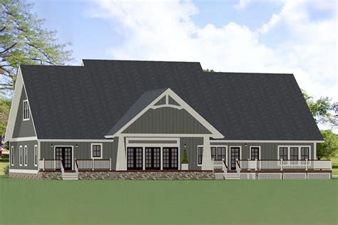 Handsome And Spacious Craftsman House Plan 46309la Architectural