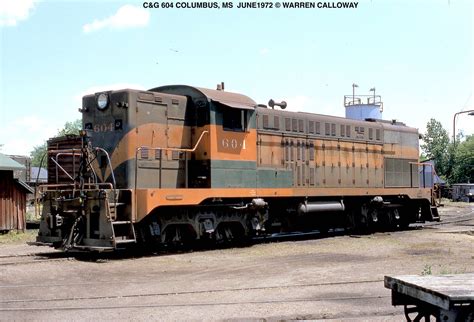 Columbus And Greenville Railroad Ms Map Locomotive Roster