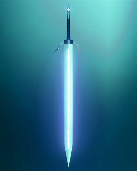Artstation Glowing Blue Sword