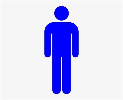 Blue Male Toilet Sign Clip Art Library