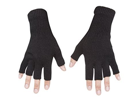 Gravity Threads Unisex Warm Half Finger Stretchy Knit Fingerless Gloves Pricepulse