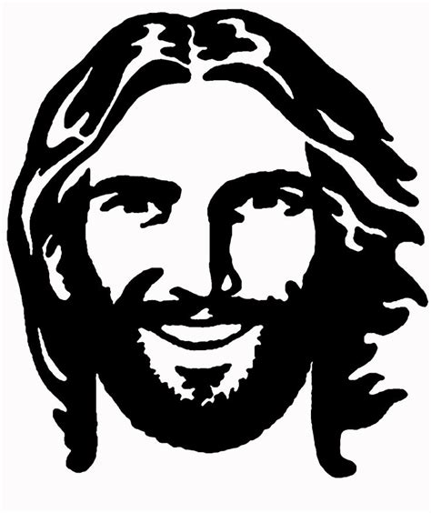 Smiling Jesus Jesus Drawings Jesus Face Face Line Drawing
