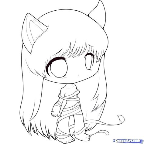 Cute Anime Girl Coloring Pages At Free