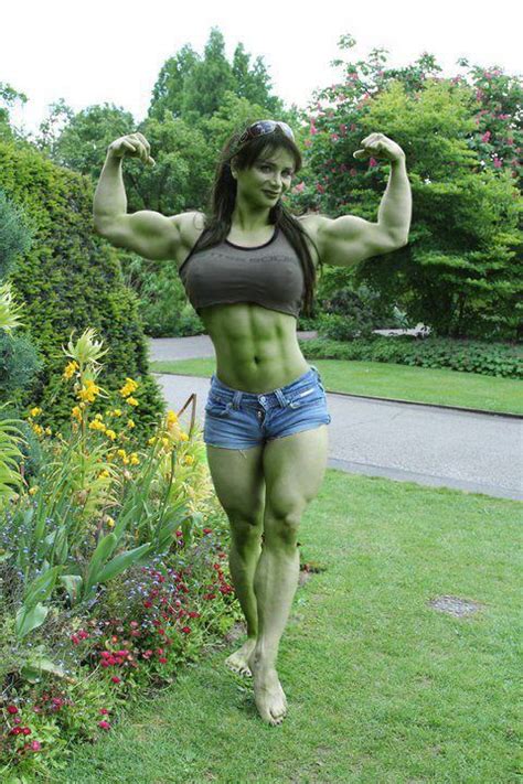 How S This For Cosplay She Hulk Notables Pinterest Cosplay Muscles And Woman