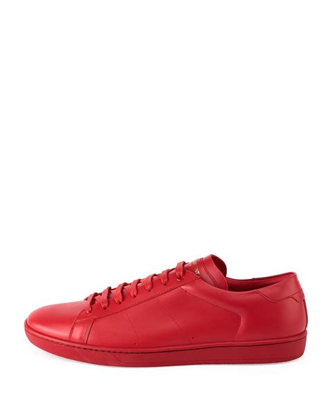 Shop over 300 top saint laurent women's trainers & athletic from retailers such as cettire, farfetch and gilt all in one place. Lyst - Saint Laurent Leather Low-Top Sneakers in Red for Men