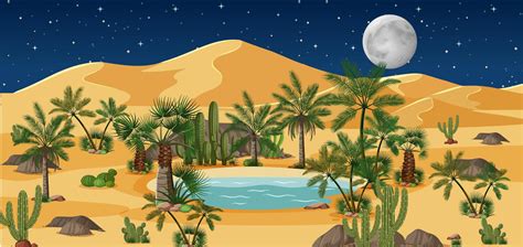 Desert Oasis Vector Art Icons And Graphics For Free Download