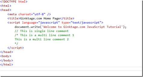Javascript Tutorial 3 Comments In Javascript