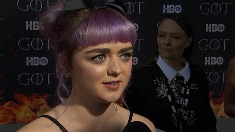 Watch Access Hollywood Interview Maisie Williams Says Got Finale Has