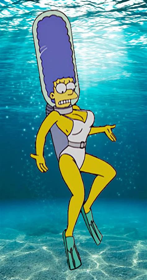 Marge Simpson Scuba Diving In Her Swimsuit X1 By Steamanddieselman On Deviantart