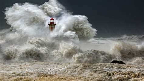 Lighthouse In Storm Image Abyss