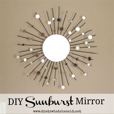 Diy Sunburst Mirror From A Candle Holder Thats What Che Said