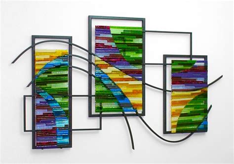 Custom Made Fused Glass And Metal Wall Art By Bonnie M Hinz