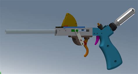 Free Stl File Repeating Co2 Blow Gun Pistol 🔫・3d Printer Design To