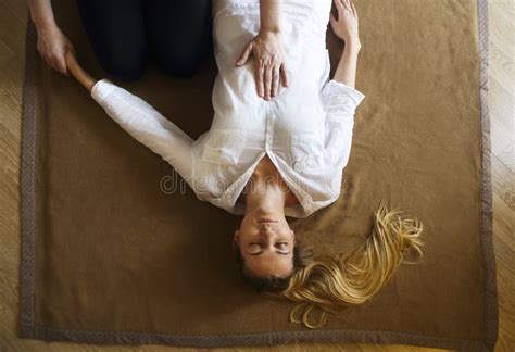 Young Woman Having Massage Treatment Stock Image Image Of Resort