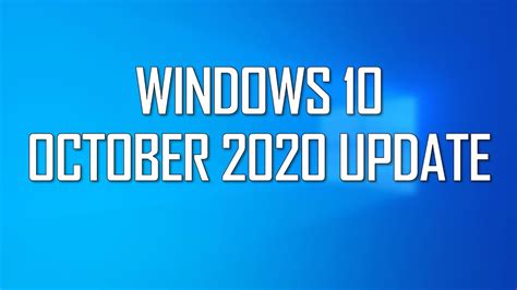 Below, we have shared the two best methods to install windows 10 20h2 october 2020 update. Installing Feature update to Windows 10, version 20H2 - YouTube