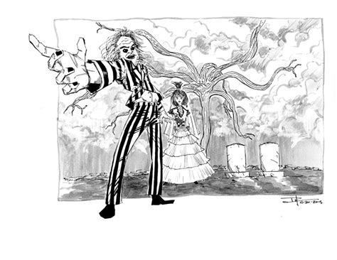 Beetlejuice Original Art Phillip Ginn