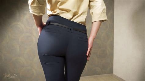 Real Amateur In Super Tight Office Pants Showing Off Visible Panty Line Xnxx