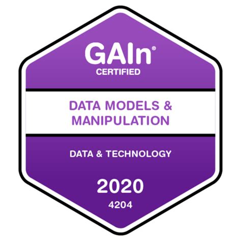 4204 Data Models And Manipulation 2020 Credly