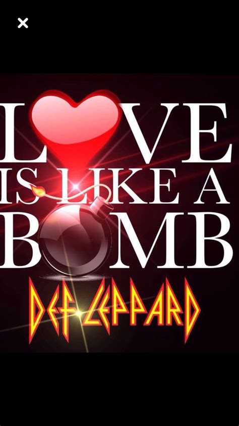 Livin Like A Lover With A Red Hot Thong Def Leppard Art Def Leppard Quotes Def Leppard Songs
