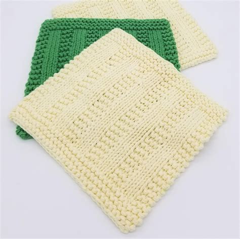 Cedar Rock Dishcloth Knitting Pattern By Knit So Easy Dishcloth