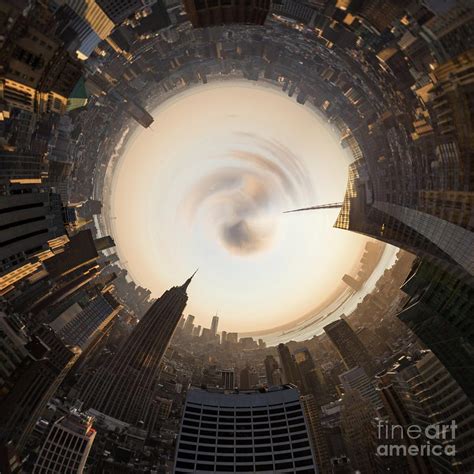 360 Degree View Of Modern Buildings By Wenjie Dong