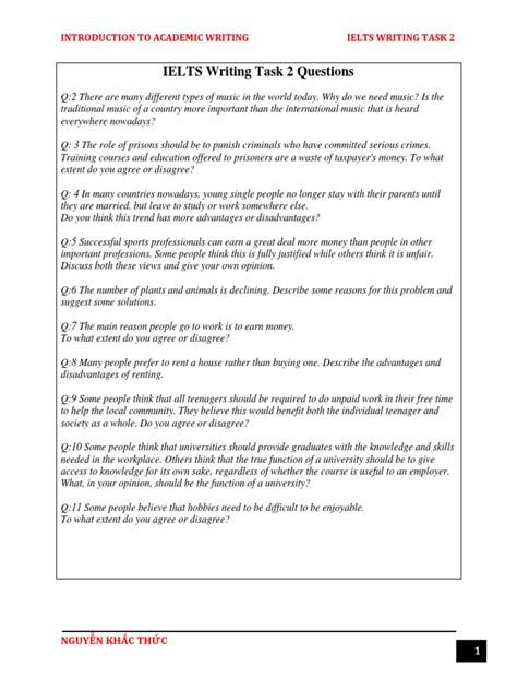 Ielts Writing Task 2 Questions Reason Cognition
