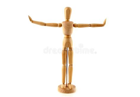 A Wooden Model On A White Background Stock Image Image Of Toys