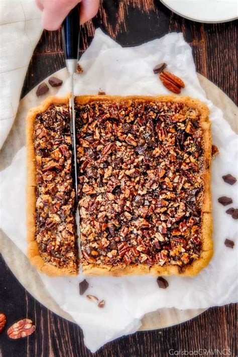 Bake in a preheated 350 degree oven for 10 minutes. Chocolate Chunk Pecan Pie Bars - Carlsbad Cravings