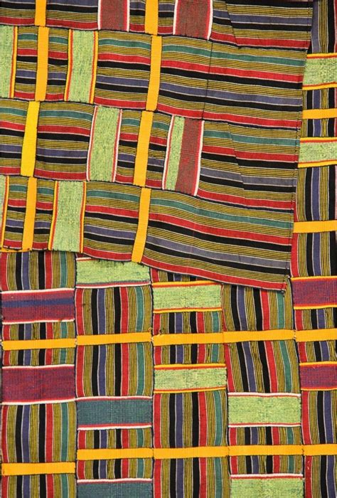 Africa Detail From A Kente Cloth From The Ewe People Of Ghana