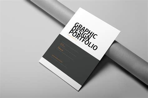 Graphic Design Portfolio Template On Yellow Images Creative Store