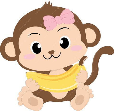 Macaco Fofo Png Banana Macaco Macaco Adesivo Macaco Fofo Png Imagem