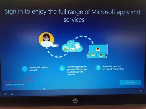 Windows 10 Setup Id Like A Limited Experience If Its All The Same