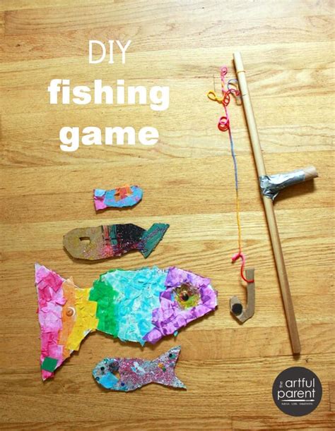 A Diy Fishing Game For Kids Make Your Own Fish And Rod For Play