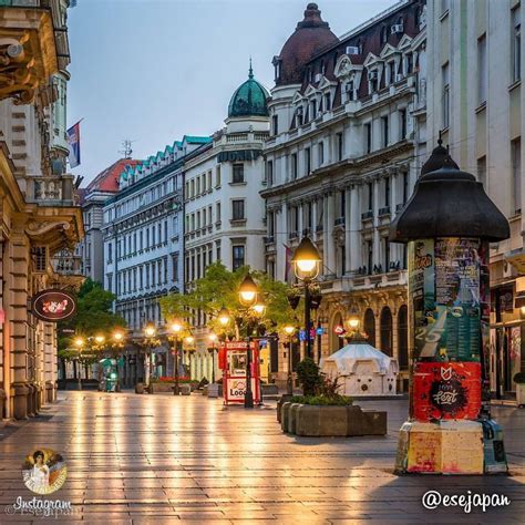 Knez Mihailova Street, Belgrade, Serbia | Кнез Михаилова улица, Београд | Photo: esejapan ...