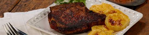 Pork chops can be grilled or. Bone-In-Center-Cut-Pork-Chop-Blackened_1903x450 - Smithfield Culinary