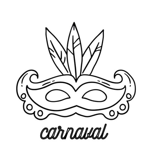 20 Desenhos De Carnaval Para Colorir E Imprimir Artesanato Passo A Passo