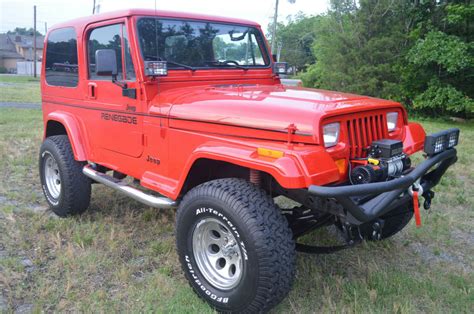 Fully Restored Jeep Wrangler Yj With Renegade Decals Very Nice Inline 6