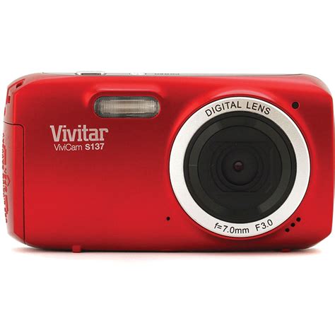 Vivitar 161mp Vivicam S137 Digital Camera Vs137 Red Box Int Bandh
