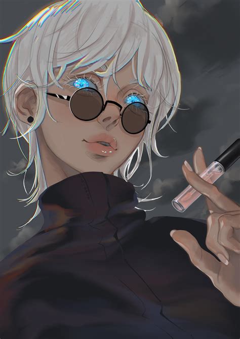 Female Gojo Flexing That Lightweight Lipgloss Formula Ranimeart