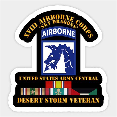 Xviii Airborne Corps Us Army Central Desert Storm Veteran By