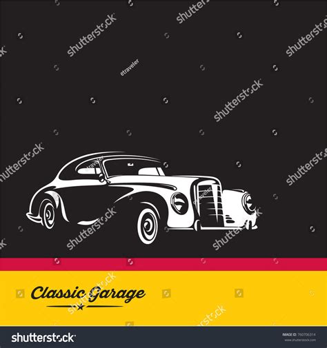 Classic Car Luxury Vintage Car Vector Stock Vector Royalty Free