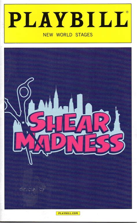 THEATRE S LEITER SIDE 99 Review SHEAR MADNESS Seen November 10 2015