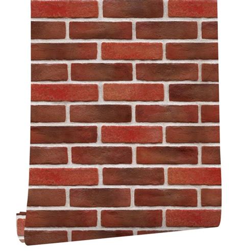 Haokhome 22061 Realistic Faux Red Brick Wallpaper For Home Kitchen