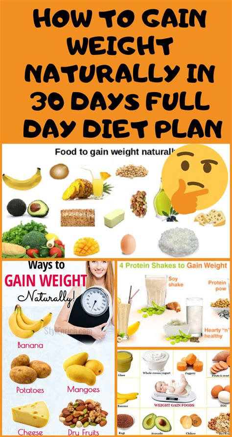 Simple Meal Plan For Gaining Weight Best Design Idea