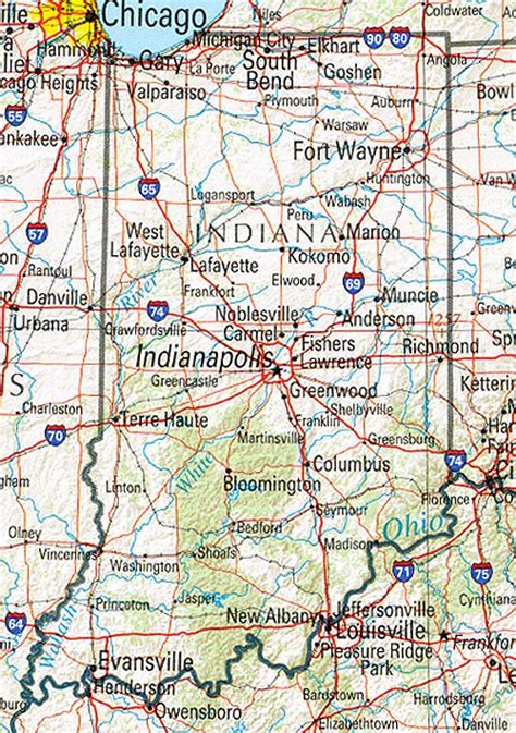 Indiana Tourist Attractions Indianapolis Fort Wayne Weather Maps